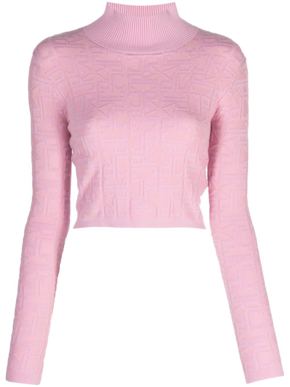 John Richmond Cropped-Pullover mit Logo - Rosa von John Richmond