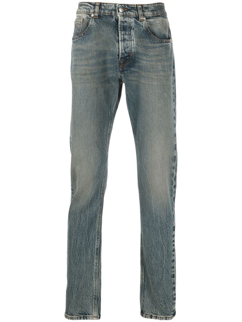 John Richmond Gerade Sid Jeans mit Stone-Wash-Effekt - Blau von John Richmond