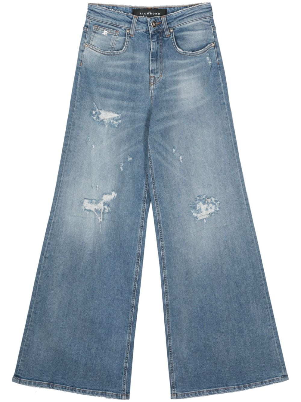 John Richmond Halbhohe Janis Wide-Leg-Jeans - Blau von John Richmond