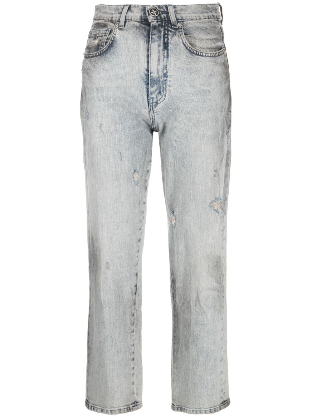 John Richmond Klassische Cropped-Jeans - Grau von John Richmond