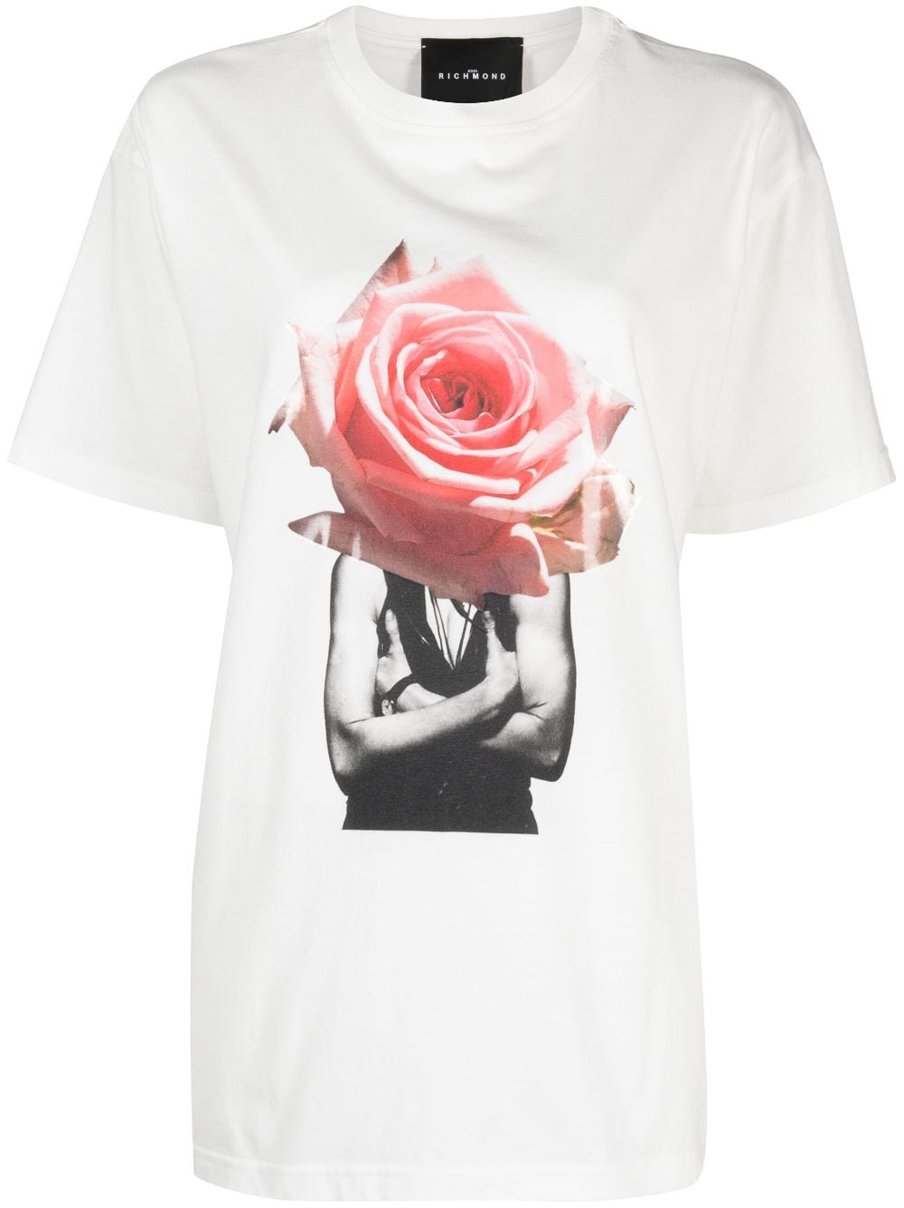 John Richmond T-Shirt mit Collagen-Print - Weiß von John Richmond