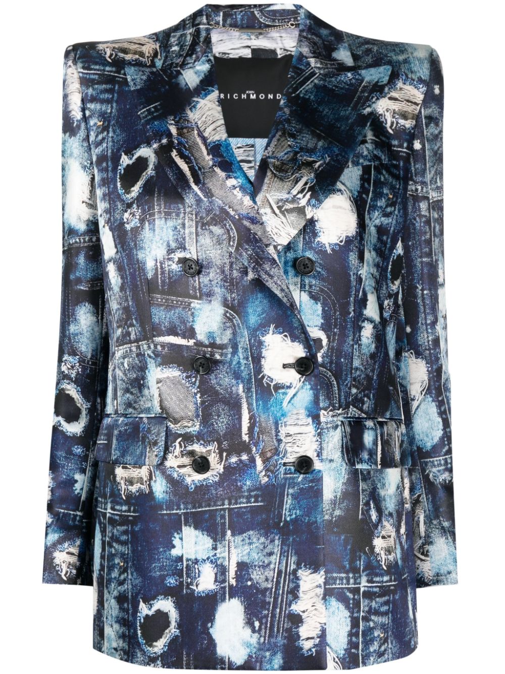 John Richmond Doppelreihiger Blazer - Blau von John Richmond