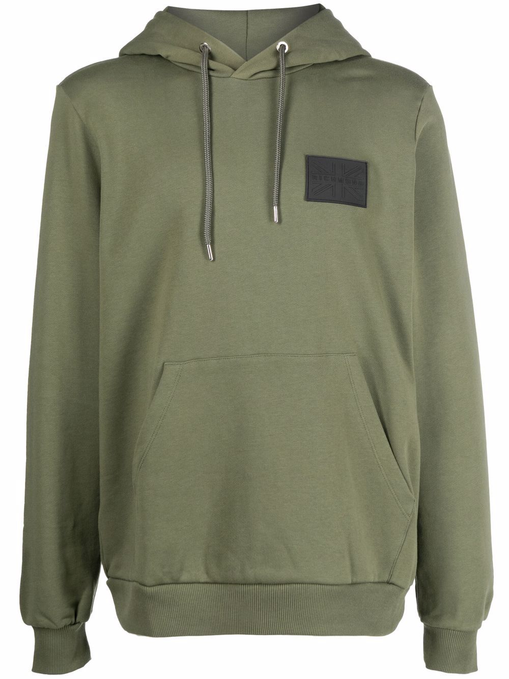 John Richmond Hoodie mit Logo-Patch - Grün von John Richmond