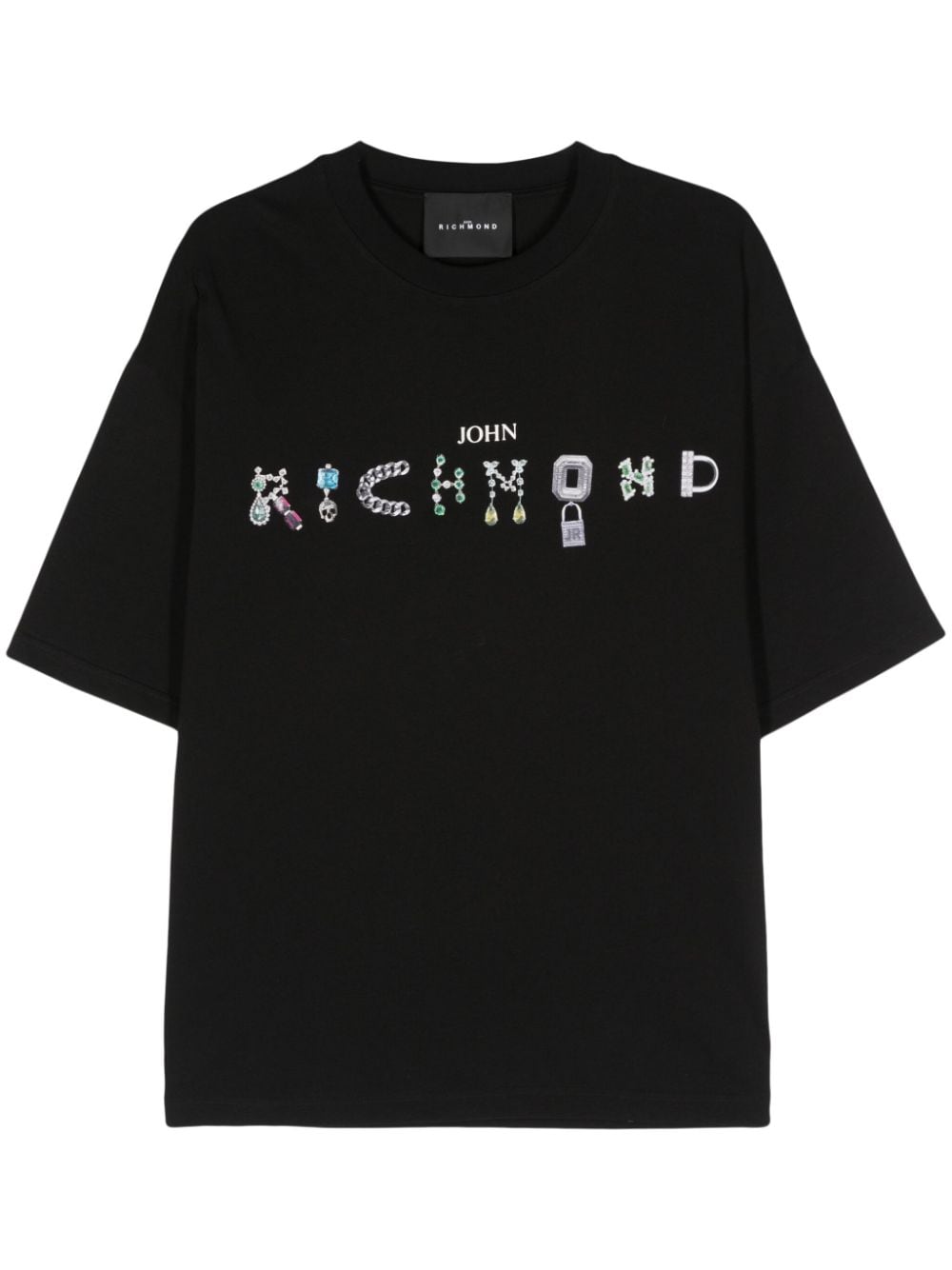 John Richmond T-Shirt mit Logo-Print - Schwarz von John Richmond