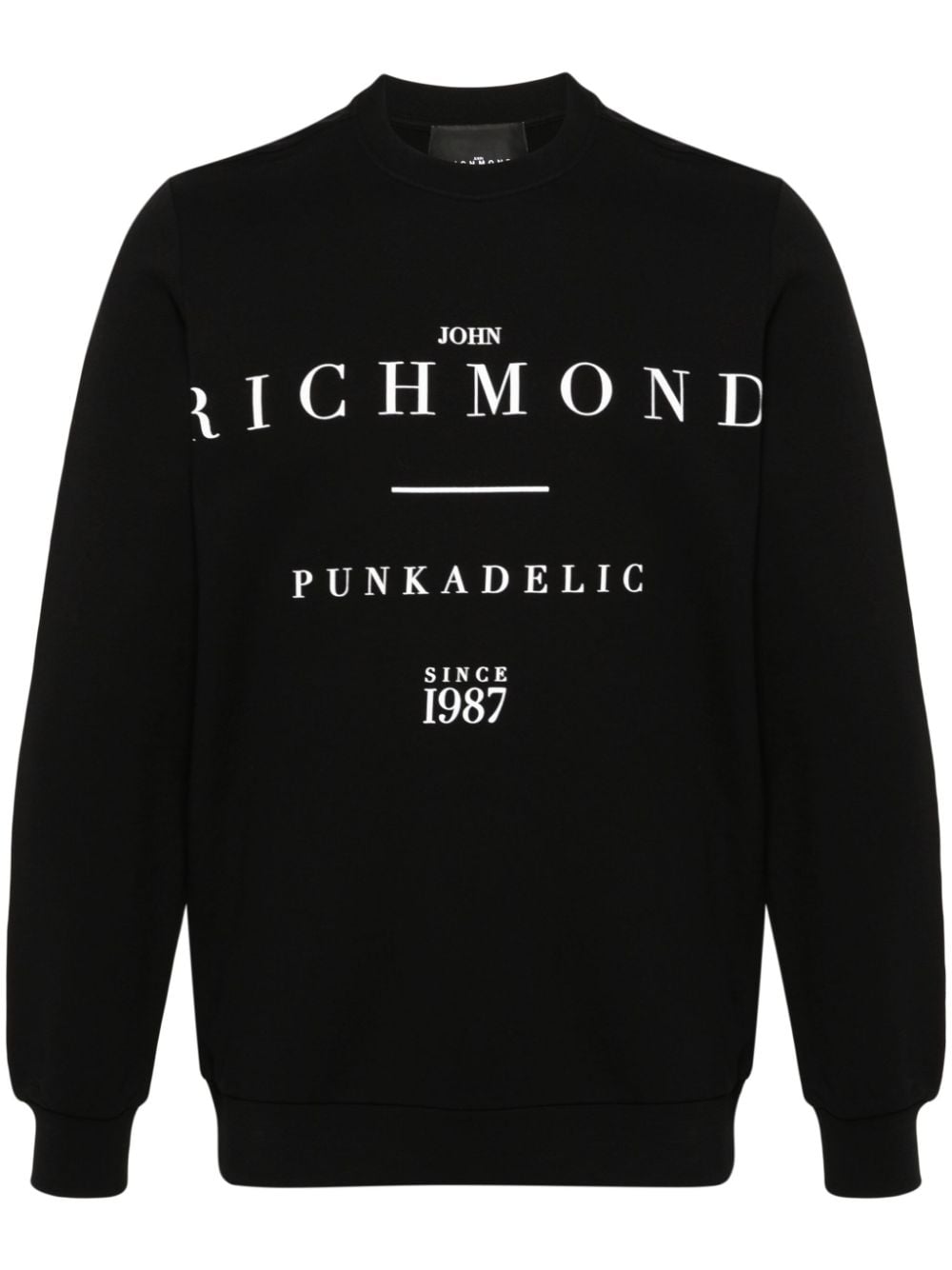 John Richmond Sweatshirt mit Logo-Print - Schwarz von John Richmond