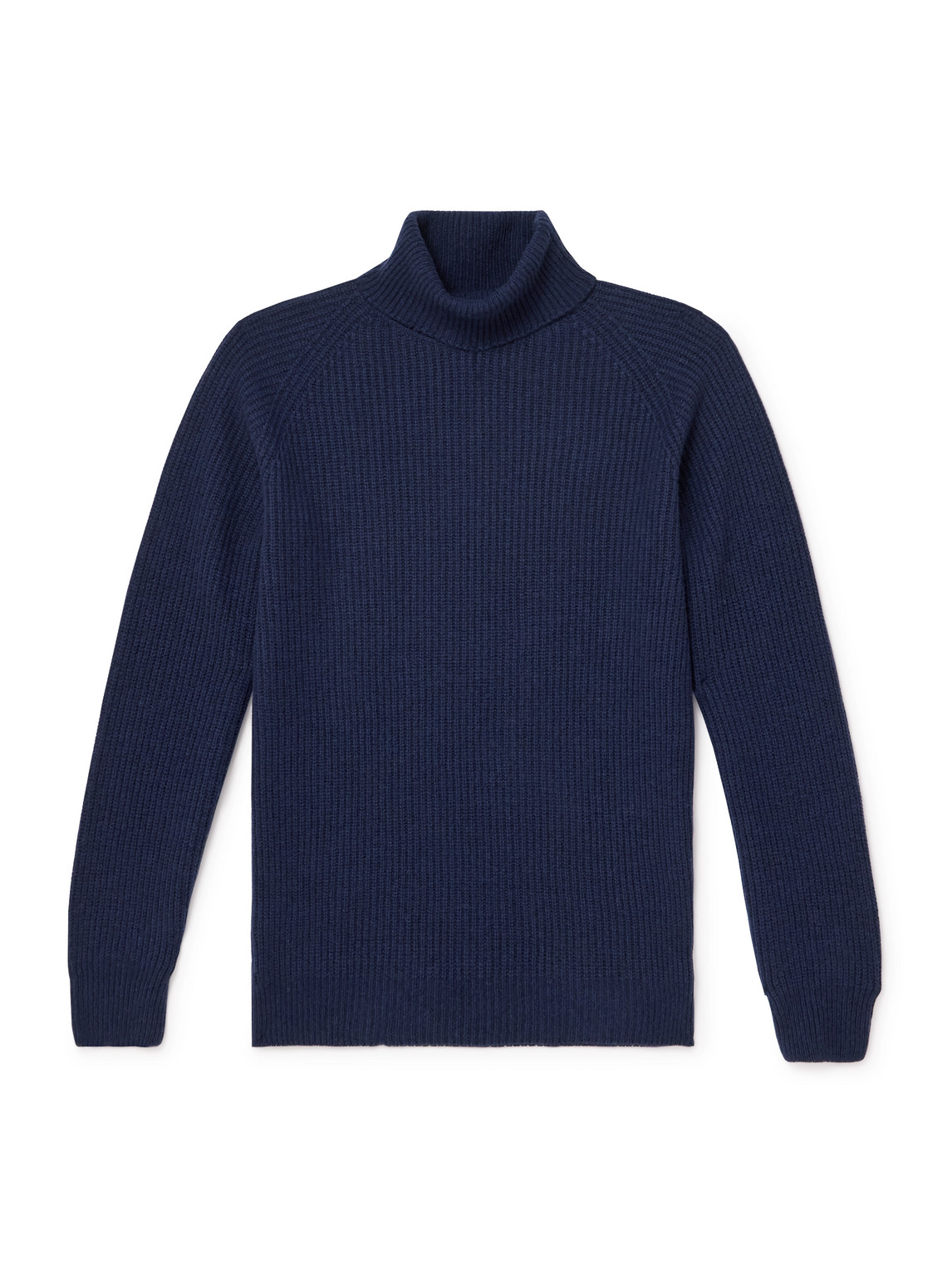 John Smedley - Auckland Recycled-Cashmere and Wool-Blend Rollneck Sweater - Men - Blue - M von John Smedley
