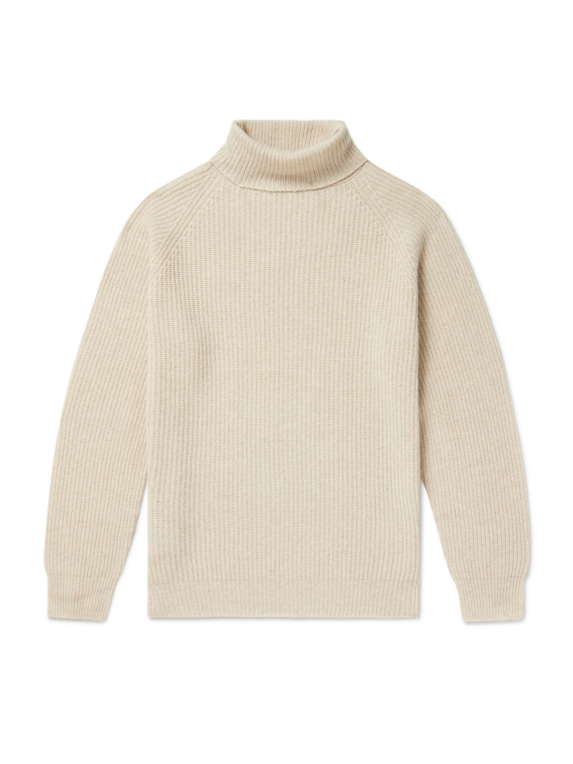 John Smedley - Auckland Recycled-Cashmere and Wool-Blend Rollneck Sweater - Men - Neutrals - S von John Smedley