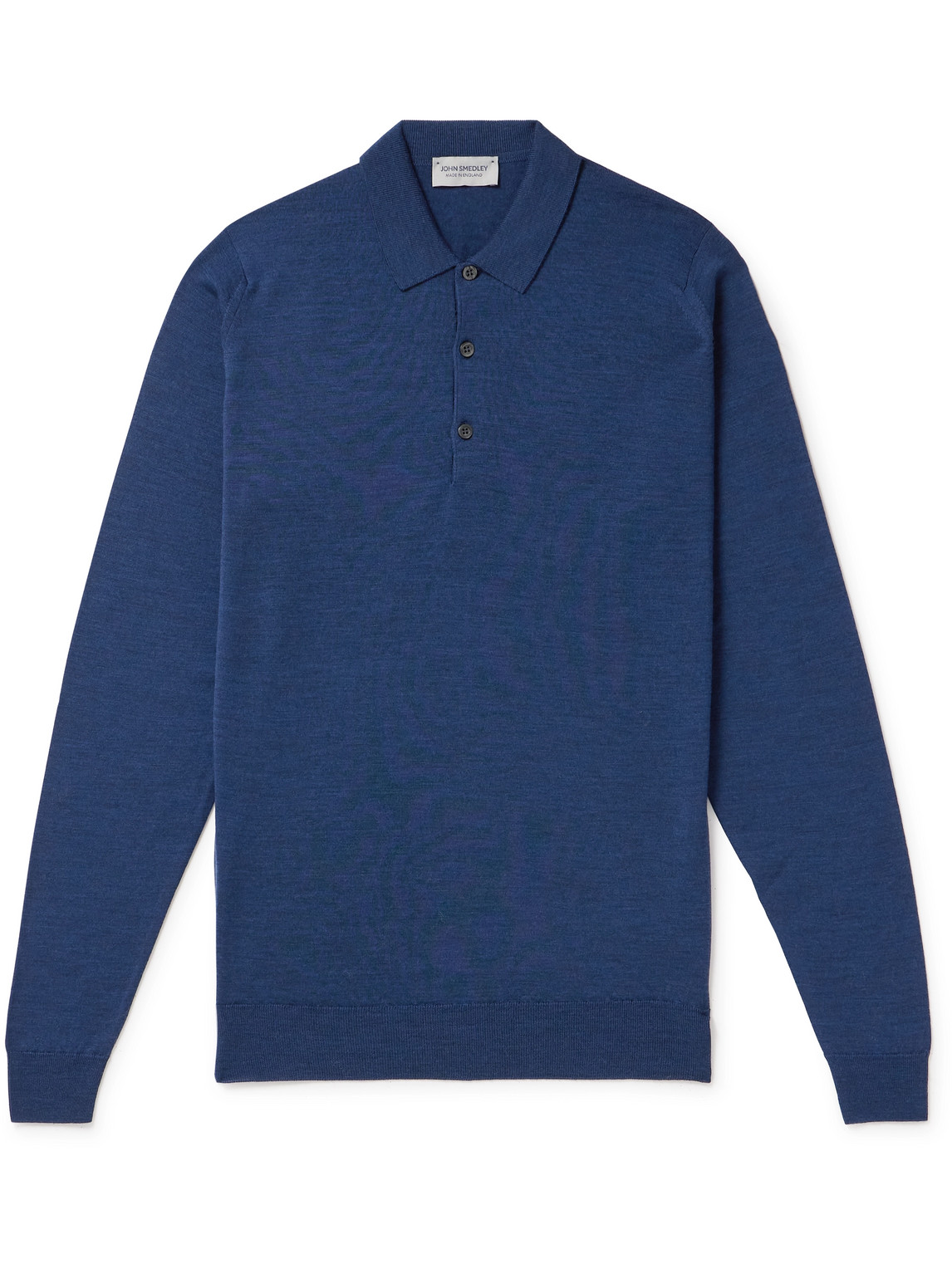 John Smedley - Belper Slim-Fit Merino Wool Polo Shirt - Men - Blue - S von John Smedley