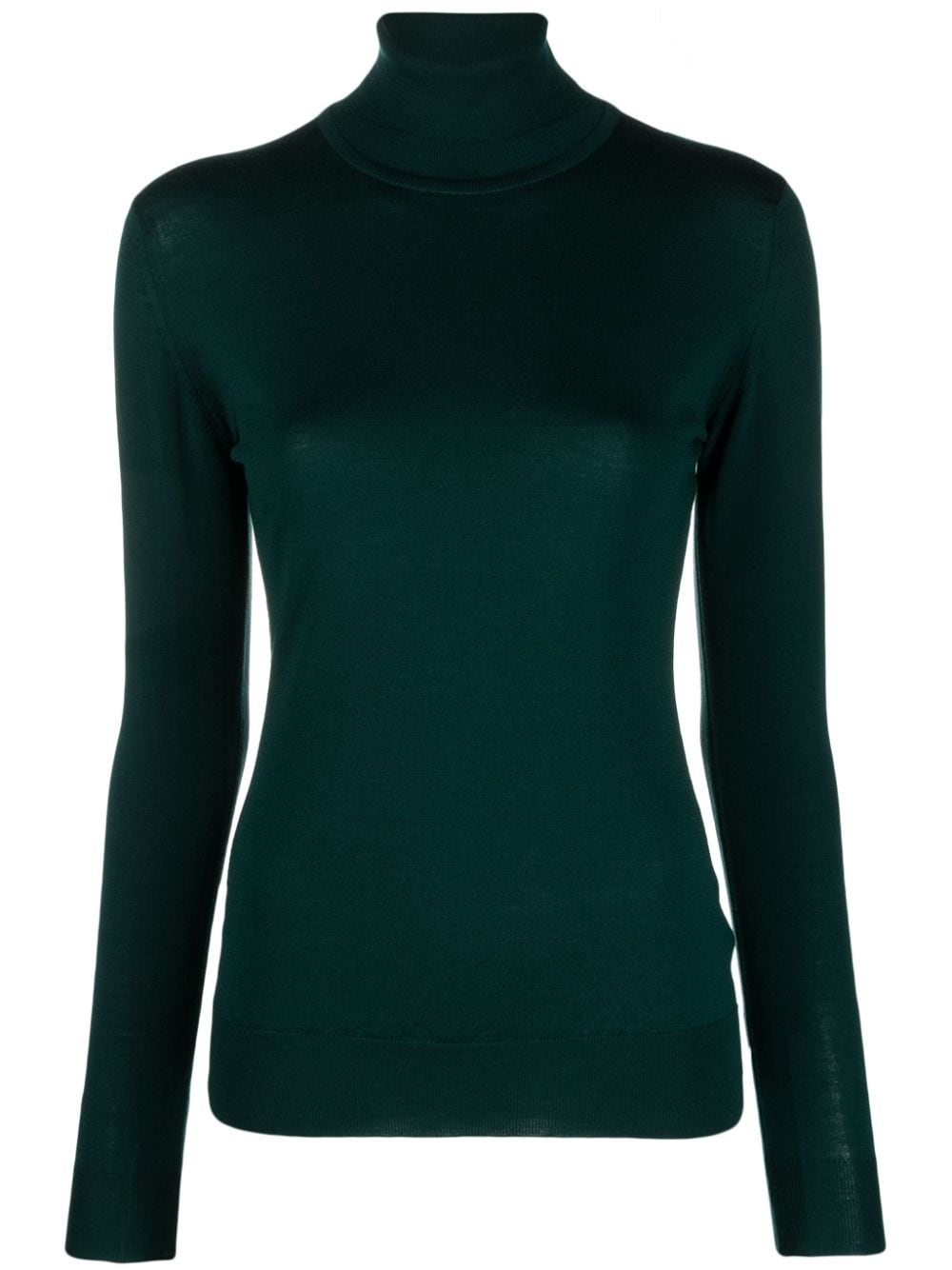 John Smedley Catkin Rollkragenpullover - Grün von John Smedley