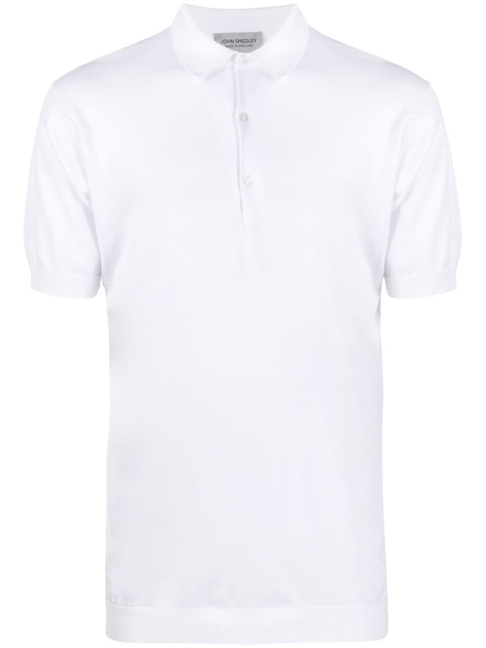 John Smedley Gerades Poloshirt - Weiß von John Smedley