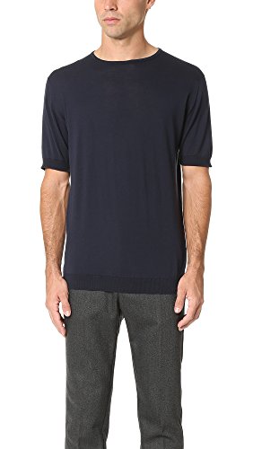 John Smedley Herren Belden Unterhemd, Marineblau, M von John Smedley