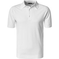 John Smedley Herren Polo-Shirt weiß Cotton unifarben von John Smedley
