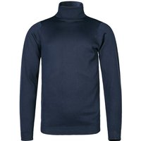 John Smedley Herren Rollkragenpullover blau Cotton unifarben von John Smedley