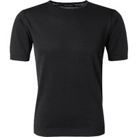 John Smedley Herren Strick-Shirt schwarz Cotton von John Smedley