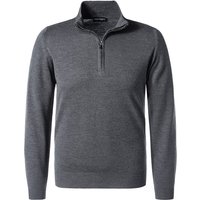 John Smedley Herren Troyer Grau Merinowolle unifarben von John Smedley