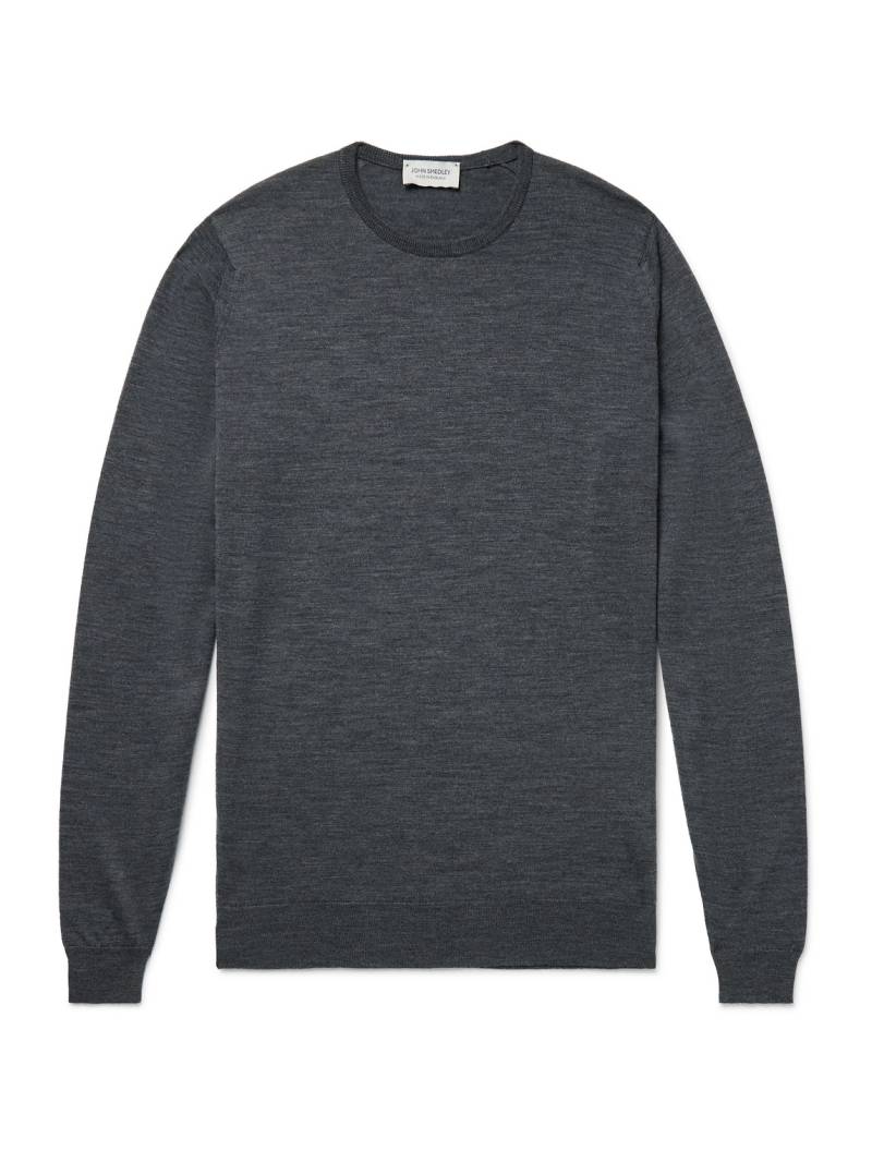 John Smedley - Lundy Slim-Fit Merino Wool Sweater - Men - Gray - XL von John Smedley