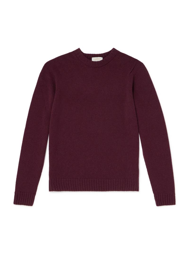 John Smedley - Norfolk Recycled-Cashmere and Merino Wool-Blend Sweater - Men - Red - S von John Smedley
