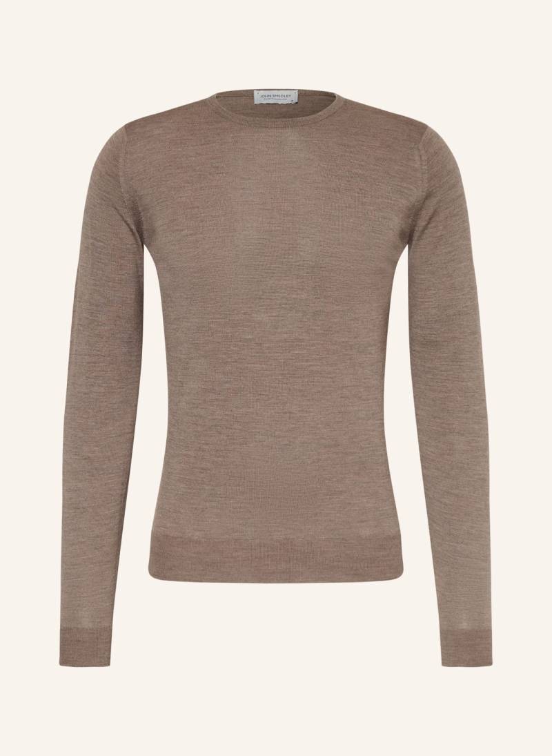 John Smedley Pullover Aus Merinowolle beige von John Smedley