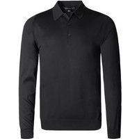 John Smedley Herren Pullover schwarz Cotton unifarben von John Smedley