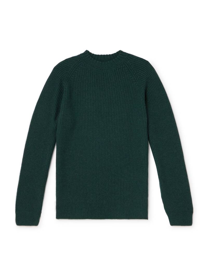 John Smedley - Recycled Cashmere and Wool-Blend Sweater - Men - Green - S von John Smedley