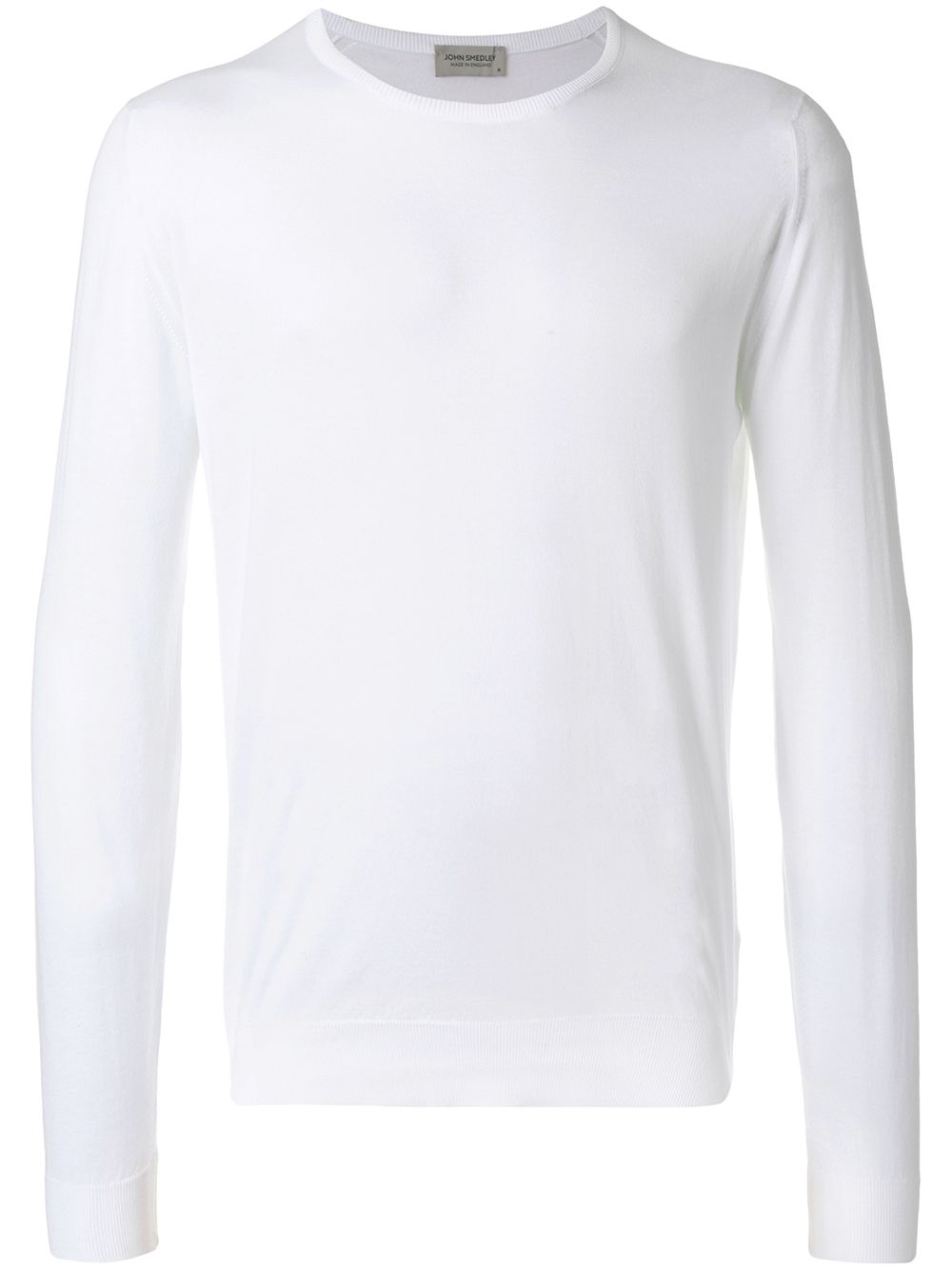 John Smedley crew neck lightweight jumper - Weiß von John Smedley