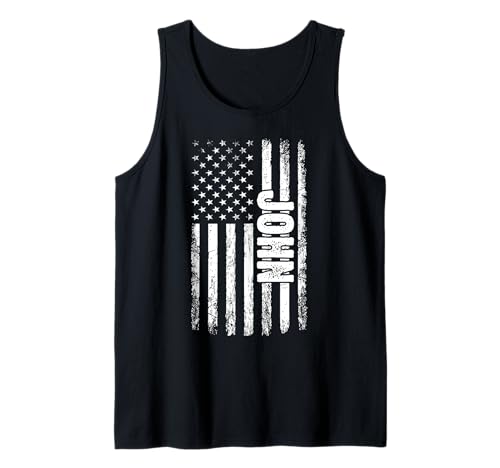 John Personal Name American Flag Retro Männer Frauen lustig Tank Top John Personal Name American Flag Retro Männer Frauen lustig Tank Top von John Specialized First Boy Männer nennen Tee