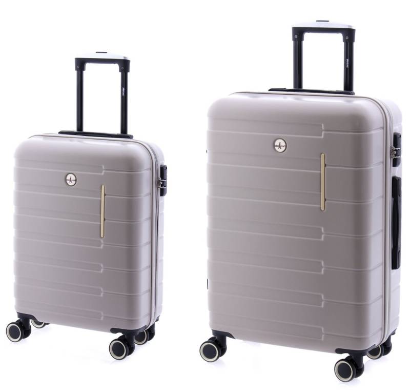 John Travel Hartschalen-Trolley Koffer - Set 2-teilig 66cm und 55cm - 4 Rollen - in 4 Farben von John Travel