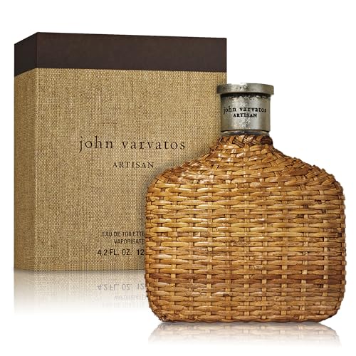 John Varvatos Artisan – Eau de Toilette homme/men, 125 ml, sommerlicher Duft für Herren, extravagante Mischung aus Ingwer & Orangenblüten, handgeflochten im edlen Design Flakon von John Varvatos