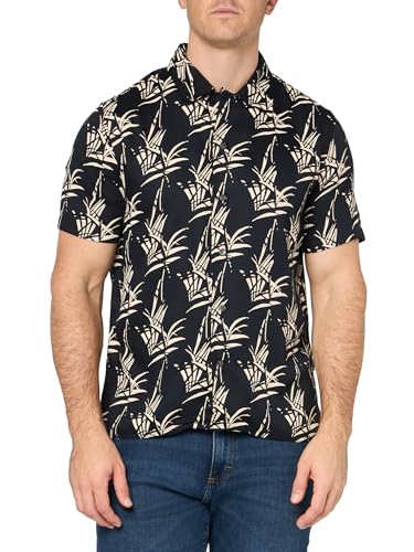 John Varvatos Herren Danny Camp Shirt, Schwarz, Mittel John Varvatos Herren Danny Camp Shirt, Schwarz, Mittel von John Varvatos