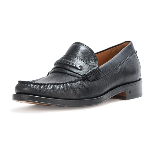 John Varvatos Herren Hawthorne Chain Loafer, Schwarz, 42.5 EU von John Varvatos