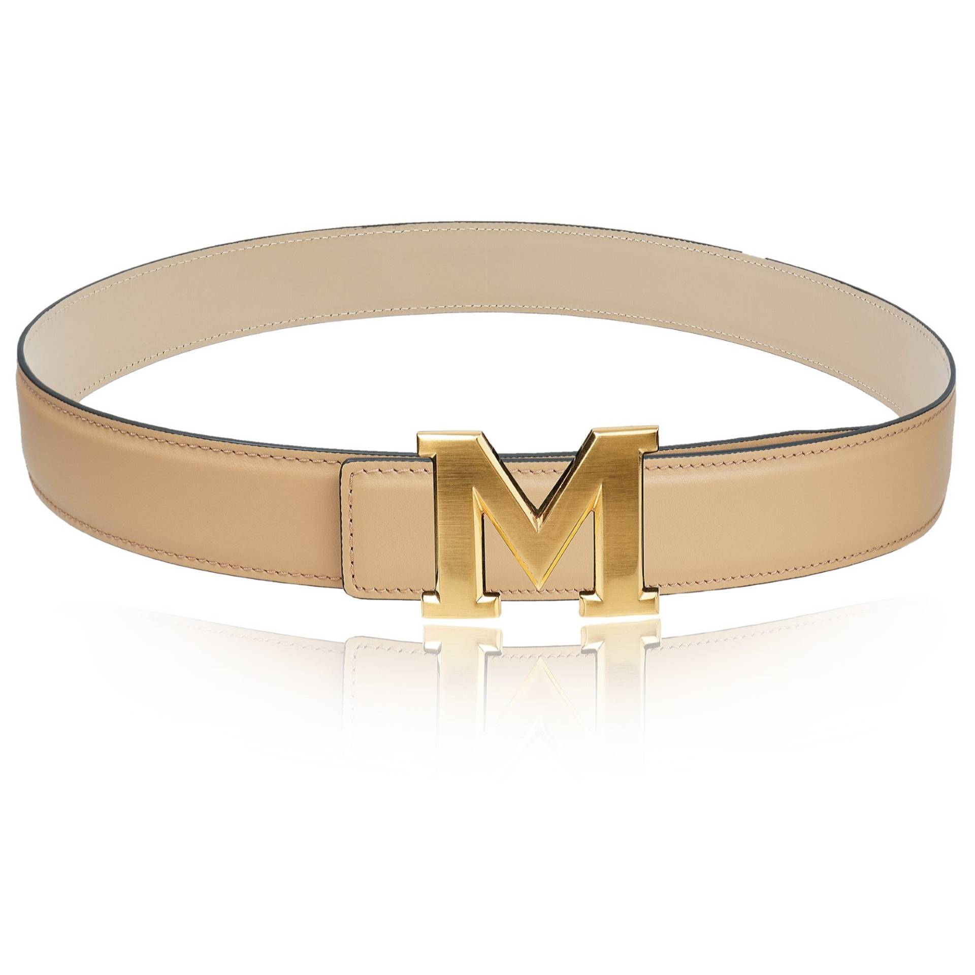 Ledergürtel Gürtel Perlmutt 40 Mm 1, 5" Mit M-Schnalle Personalisierte Gürtelschnalle Weihnachtsgeschenk von JohnKreationen