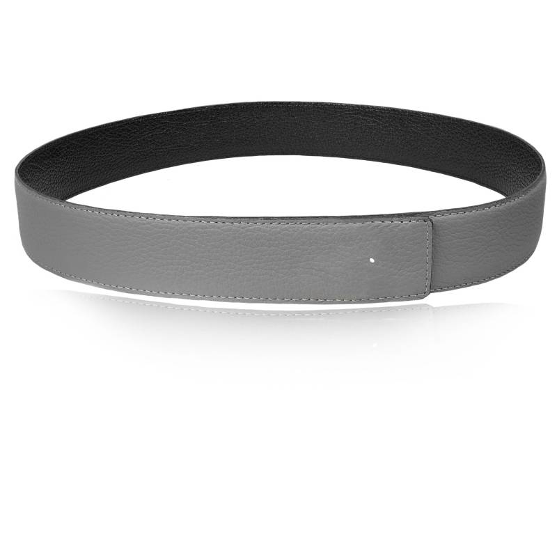 Reversible Leather Belt Light Gray 32mm 1, 25" Or 40mm 1, 5" Without H Buckle Handmade Gift For The Boss Personalized Possible von JohnKreationen
