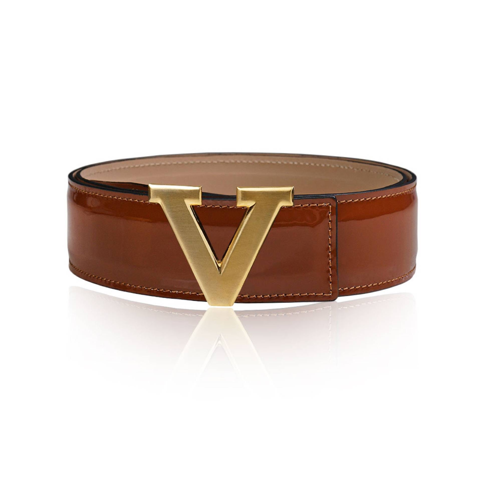 Wendegürtel Ledergürtel Lackleder Cognac 32 Mm 1, 25" Mit Gürtel V-Schnalle Personalisierte Gürtelschnalle Weihnachtsgeschenk Wendegürtel Ledergürtel Lackleder Cognac 32 Mm 1, 25" Mit Gürtel V-Schnalle Personalisierte Gürtelschnalle Weihnachtsgeschenk von JohnKreationen