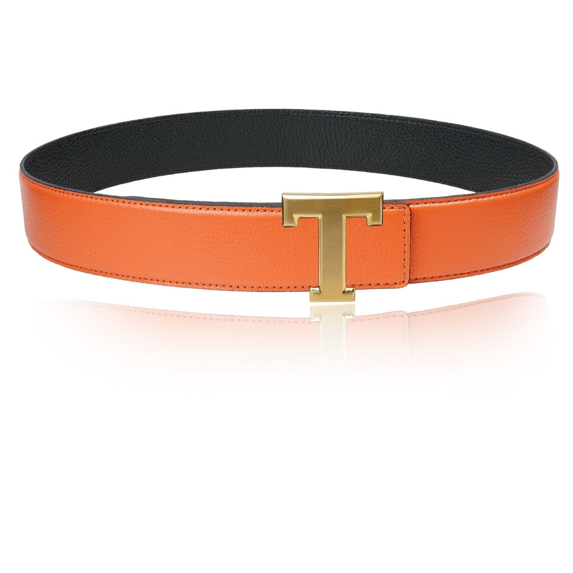 Wendegürtel Ledergürtel Mit Orange 32mm 1, 25" Gürtel T-Schnalle Personalisierte Gürtelschnalle Weihnachtsgeschenk Wendegürtel Ledergürtel Mit Orange 32mm 1, 25" Gürtel T-Schnalle Personalisierte Gürtelschnalle Weihnachtsgeschenk von JohnKreationen