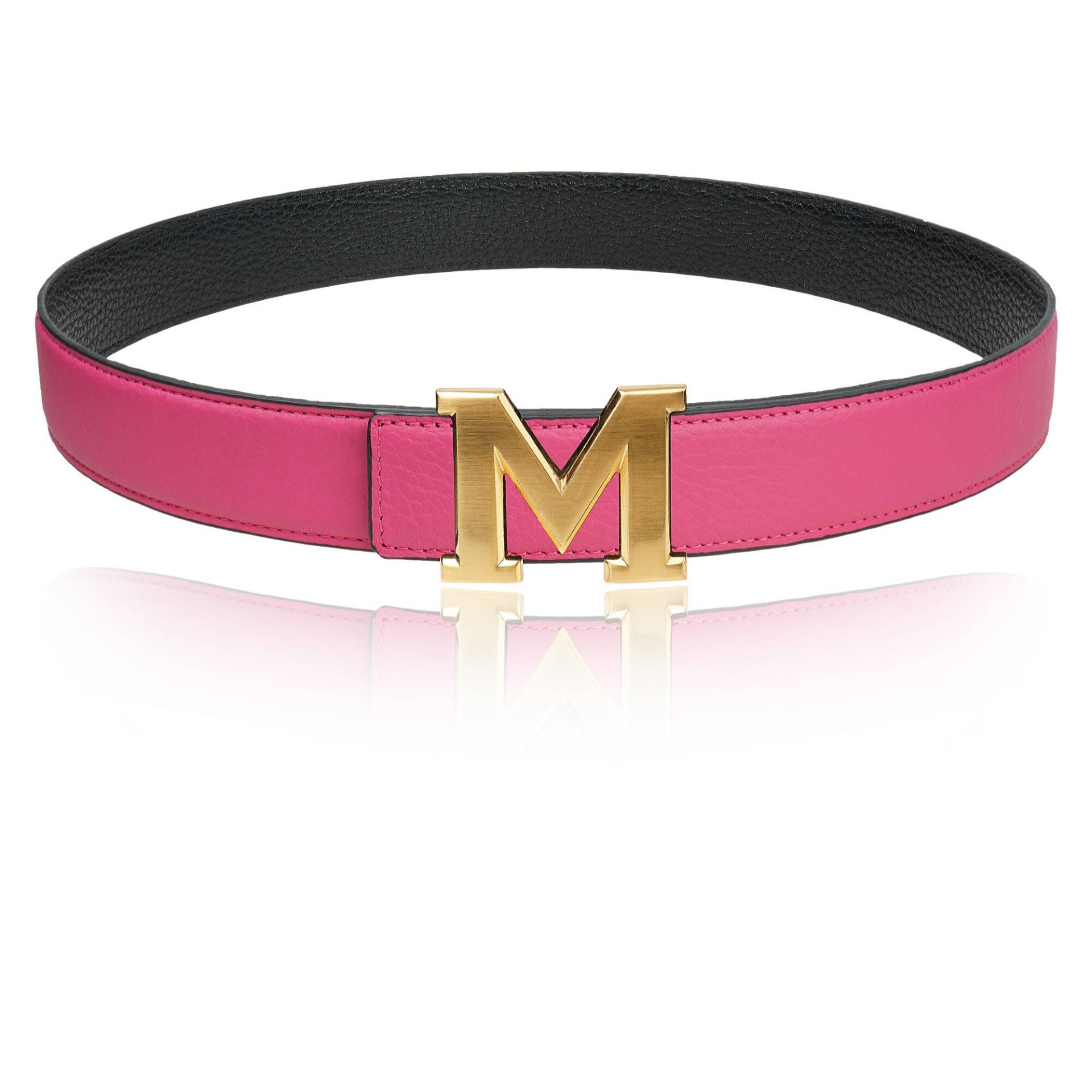 Wendegürtel Ledergürtel Mit Pink 40mm 1, 5" Gürtel M-Schnalle Personalisierte Gürtelschnalle Weihnachtsgeschenk Wendegürtel Ledergürtel Mit Pink 40mm 1, 5" Gürtel M-Schnalle Personalisierte Gürtelschnalle Weihnachtsgeschenk von JohnKreationen