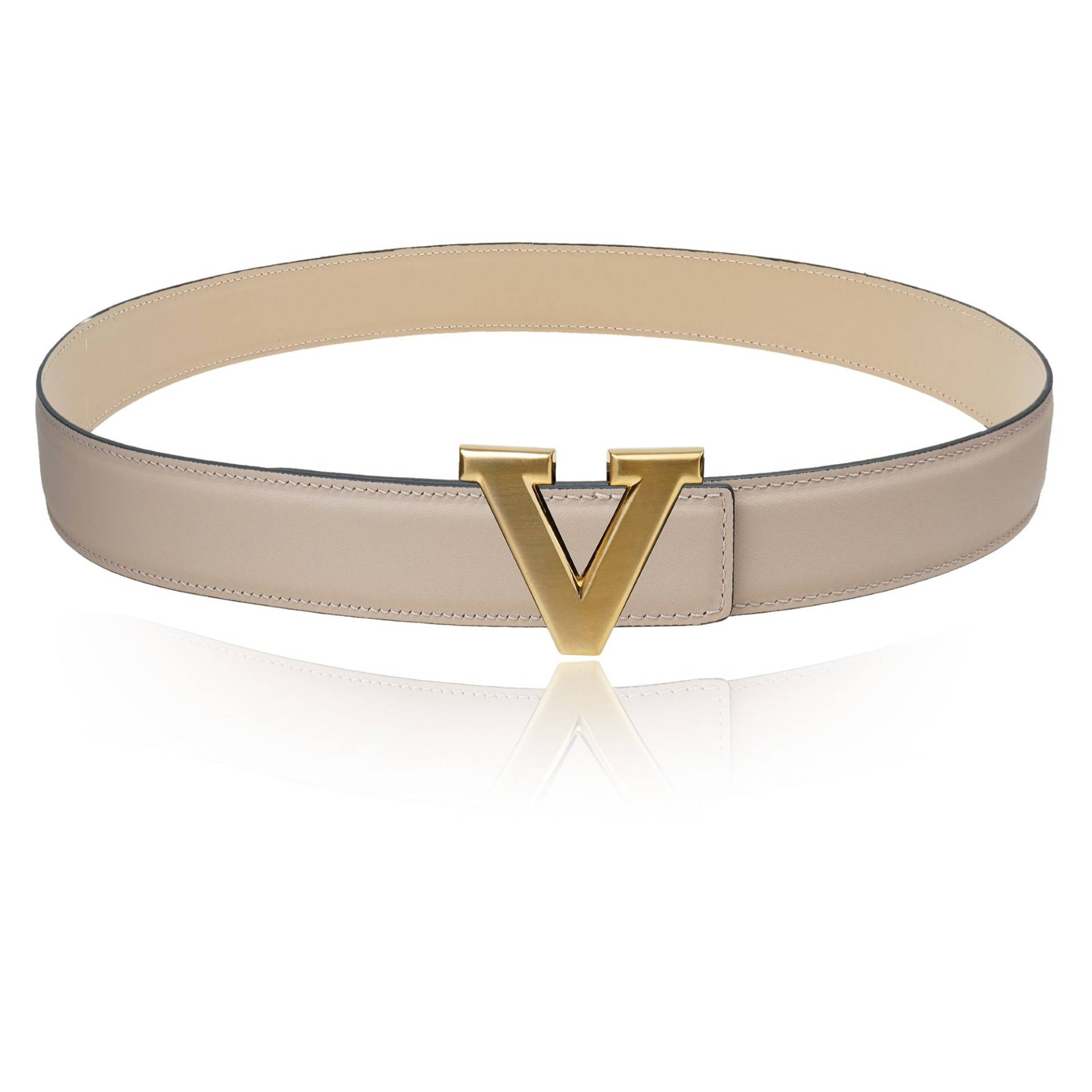 Wendegürtel Ledergürtel Mit Rosa 40mm 1, 5" Gürtel V-Schnalle Personalisierte Gürtelschnalle Weihnachtsgeschenk von JohnKreationen