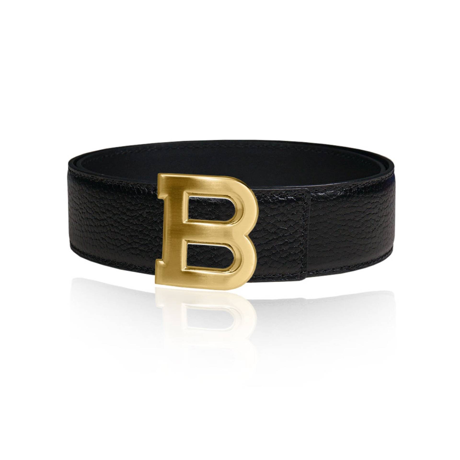 Wendegürtel Ledergürtel Schwarz 40 Mm 1, 5" Mit Gürtel B-Schnalle Personalisierte Gürtelschnalle Weihnachtsgeschenk von JohnKreationen