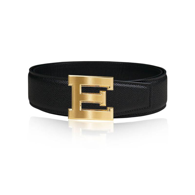 Wendegürtel Ledergürtel Schwarz 40 Mm 1, 5" Mit Gürtel E-Schnalle Personalisierte Gürtelschnalle Weihnachtsgeschenk von JohnKreationen