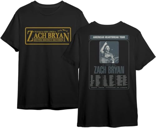 American Bryans Heartbreaks Summer 2022 Tour, Quiet Heavy Dreams, Zach Country Music Bryans, Country Music for Fans Concert T-Shirts Hemden(Large) von Johniel