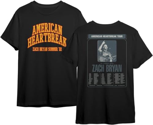 American Bryans Heartbreaks Summer 2022 Tour, Zach Country Music Bryans, Quiet Heavy Dreams, Country Music for Fans Concert T-Shirts Hemden(X-Large) von Johniel
