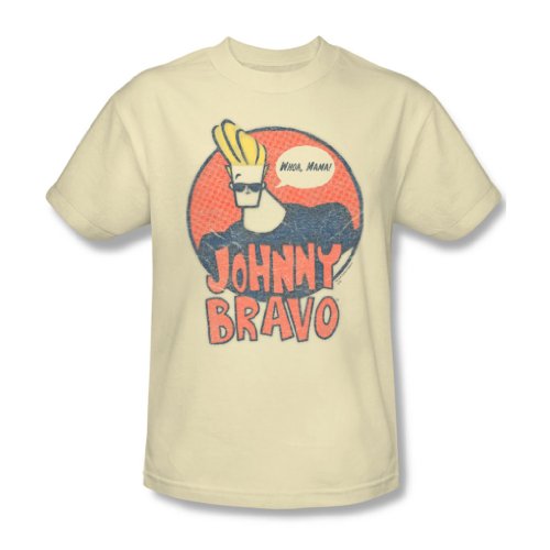 Johnny Bravo - Herren will mich T-Shirt in der Creme, X-Large, Cream von Johnny Bravo
