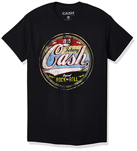 Johnny Cash Herren Original Rock and Roll T-Shirt, schwarz, X-Groß von Johnny Cash