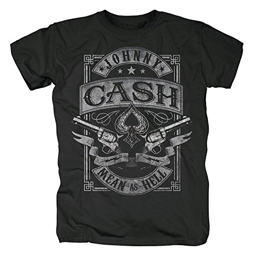 Johnny Cash Herren T-Shirt - Mean as Hell (L) von Johnny Cash