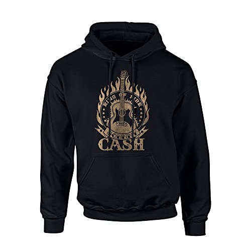 Johnny Cash Ring of Fire Kapuzenjacke/Hoodie M von Johnny Cash