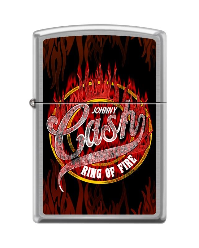 Johnny Cash Zippo - Brushed Chrome Feuerzeug multicolor von Johnny Cash