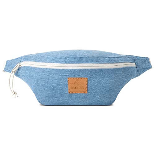 JOHNNY URBAN Bauchtasche Damen & Herren Denim Blau - Toni - Umhängetasche für Alltag, Festival & Sport - Stylische Crossbody Bag für Reisen - Wasserabweisend von Johnny Urban