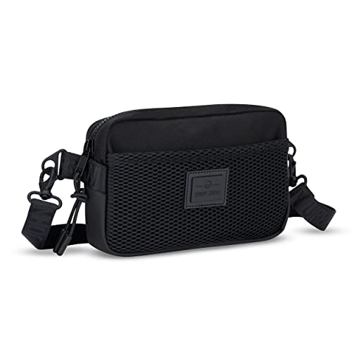 Johnny Urban Bauchtasche Damen Schwarz - Elliot - Gürteltasche Mit Flexiblem Gurt für Festival & Reisen - Stylischer Crossbody Brustbeutel - Wasserabweisend von Johnny Urban