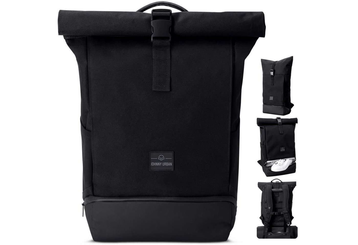 Johnny Urban Cityrucksack Allen Medium, Rolltop Damen Herren, Laptop Fach, Wasserabweisend von Johnny Urban