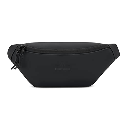 JOHNNY URBAN Bauchtasche Damen & Herren Schwarz - Riley - Gürteltasche Mit Flexiblem Gurt für Festival - Stylische Crossbody Brusttasche - Wasserabweisend von Johnny Urban