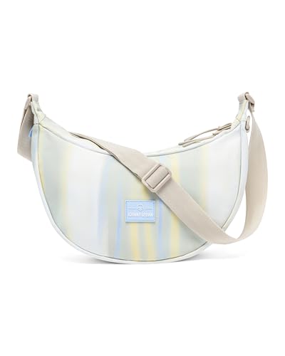 Johnny Urban Crossbody Bag Damen & Herren Beige - Ally Medium - Moon Bag Design - Umhängetasche im Halbmond Stil - Halbrunde Tasche mit verstellbarem Gurt - Wasserabweisend von Johnny Urban